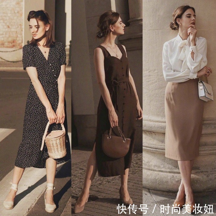 连衣裙|别再追求时髦范了,高级穿搭更显气质,优雅复古搭配简约不过时