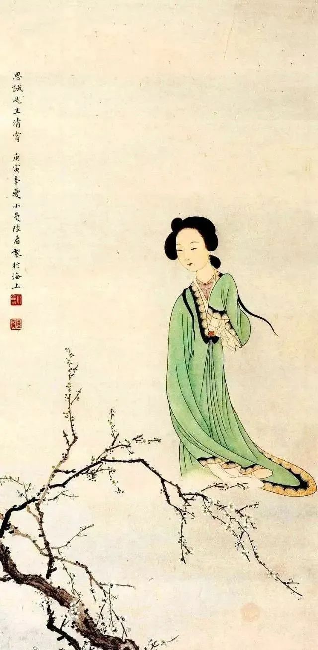 题识#绝世佳人陆小曼的一幅怪画,令人意想不到