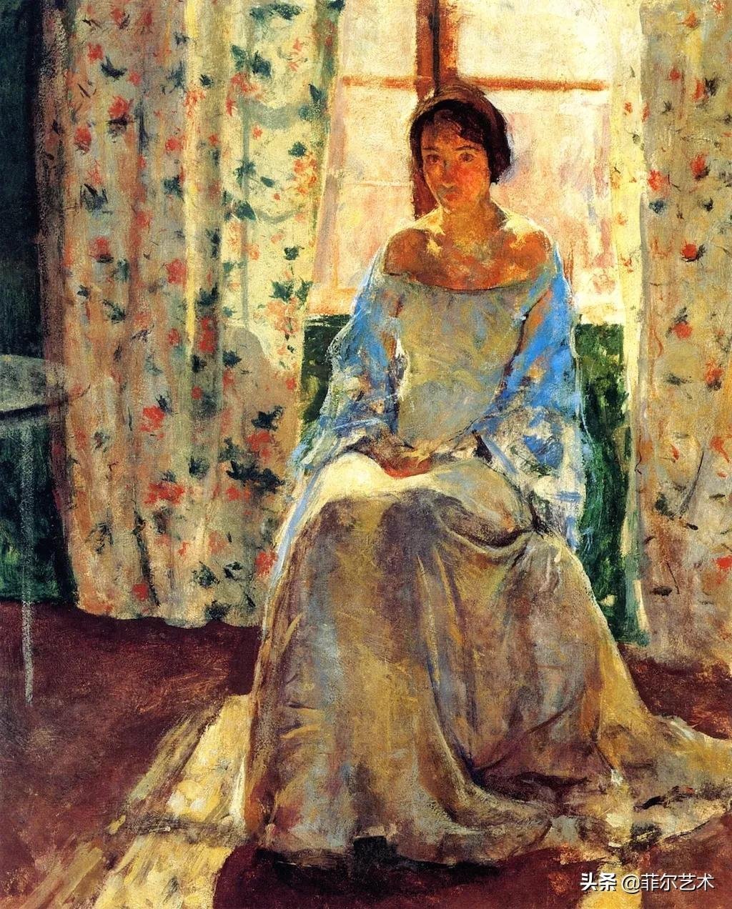 史密森尼美国艺术博物馆&美国著名油画家查尔斯的高色调人物油画作品欣赏