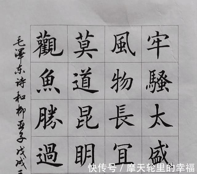 楷书@8岁开始练书法,至今没进书协,网友练了40年,这不就田楷吗!