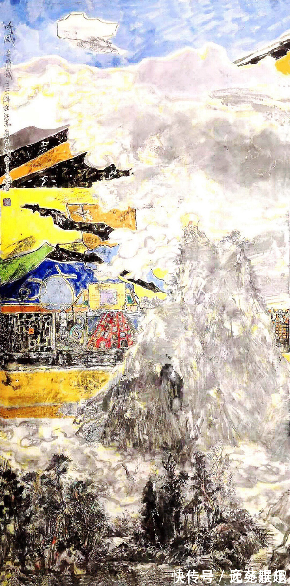 烟柳&「画作欣赏」一帘烟柳一路风景,画家余国城作品欣赏