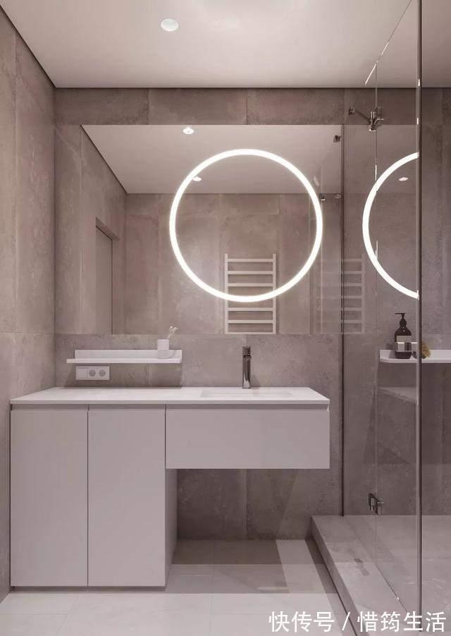 卫生间|男主47平精致小家:拥有独立衣帽间,卫生间干湿分离,太帅气了!