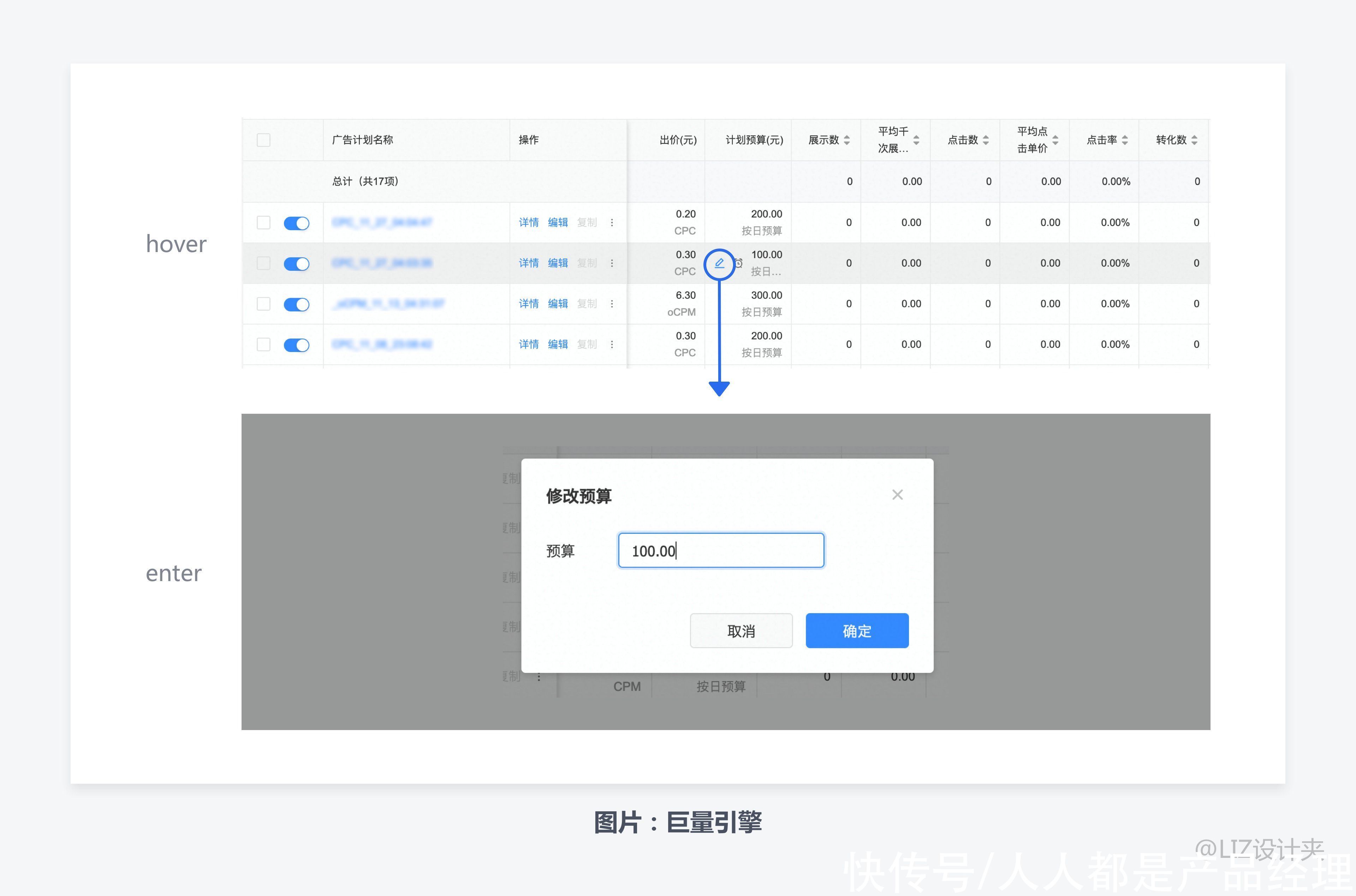 非模态|B端产品设计细节分析：编辑功能