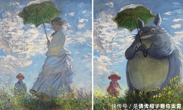 蒙娜丽莎|将世界名画变成二次元日漫，龙猫毫无违和感，最后一个太魔性