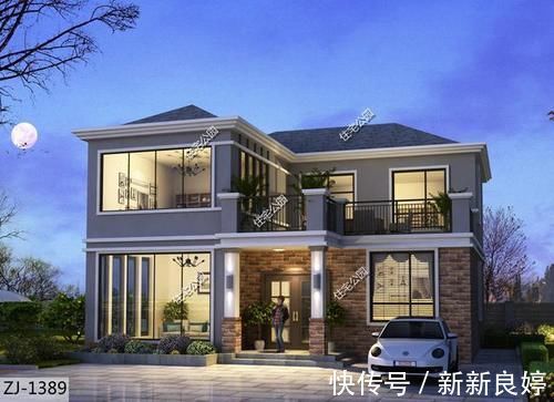 露台|农村宽12米,进深13米,后面还有一个厨房的自建房,你觉得该如何设计?