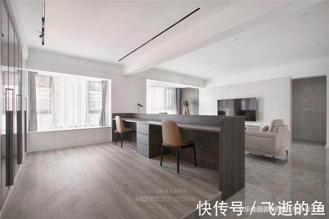 三口之家|170平现代简约,因为简单所以经典