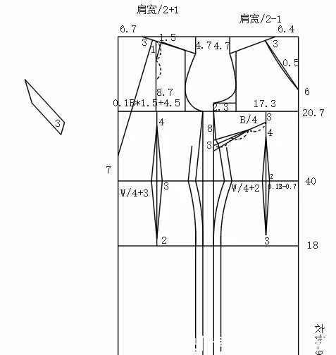 连衣裙 时尚制版|这款连衣裙不对称、纽扣装饰、鱼尾多处设计,如何制版