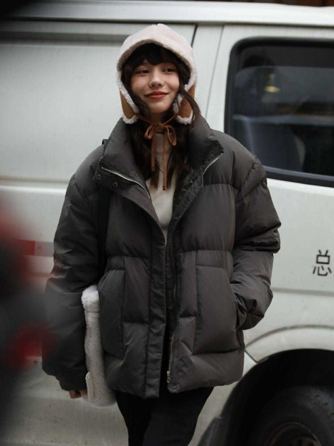 小姐姐|短款羽绒服,小个子小姐姐的绝佳选择