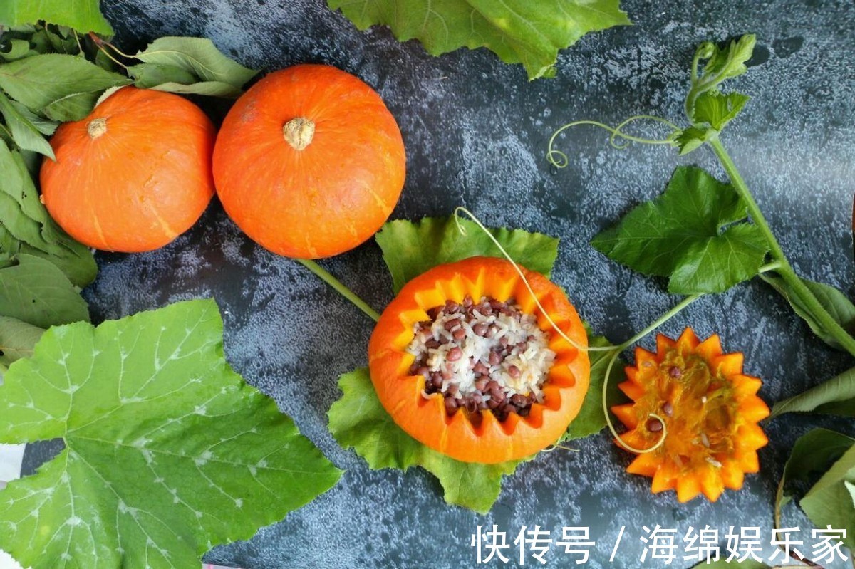 造型|造型可爱的红豆糯米南瓜盅,颜值高,味道好,看着就想吃