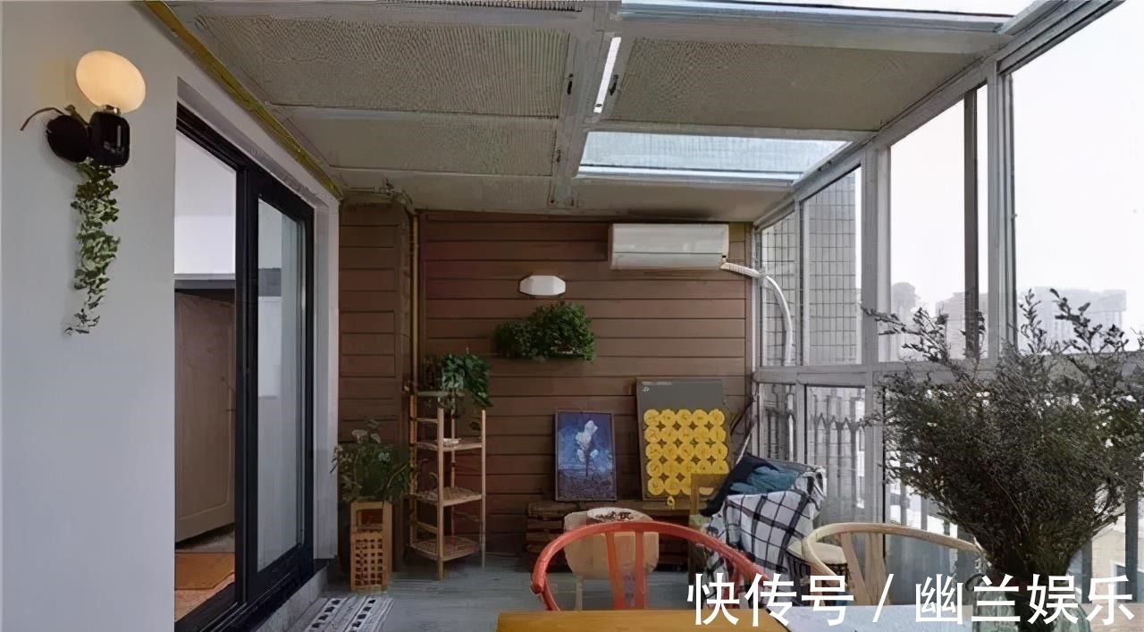 花园|买80㎡顶楼被同事嘲笑,看到我家大阳台改花园餐厅,羡慕得不得了
