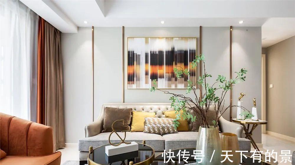 齐家安安|136㎡轻奢美式风，软装这样搭配，一点也不输豪华别墅！