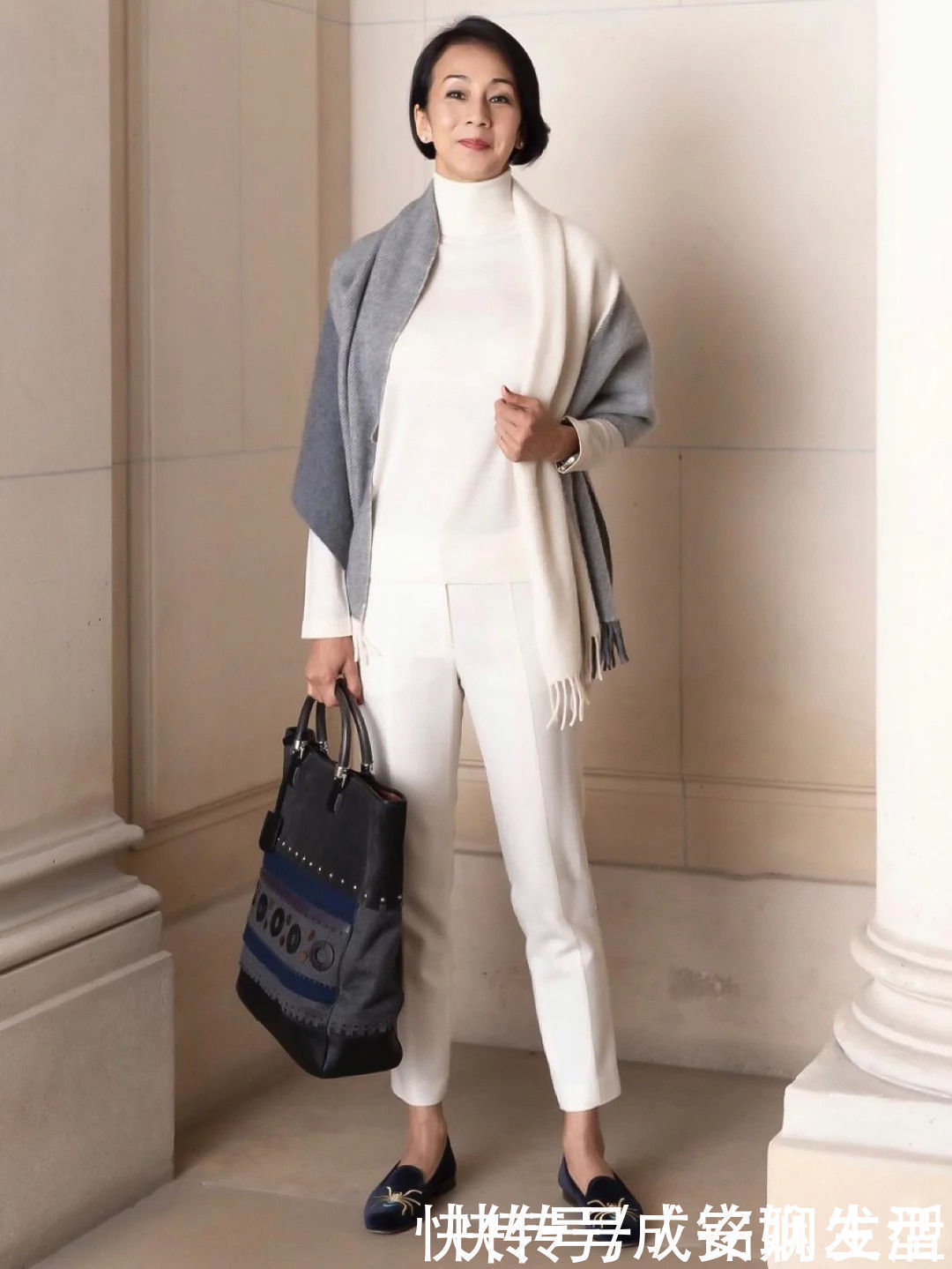 发型|50岁的日本“大妈”气质绝了!简约发型优雅穿搭,洋气时髦减龄