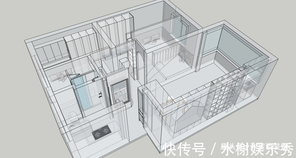 温馨|她买下59㎡小宅,半平米都不浪费,挤出三室,装修后室内温馨大方