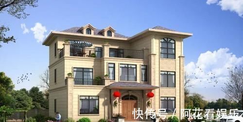 占地面积|农村自建三层别墅,面宽仅11米,7室1厅带书房,占地面积小也能建好房