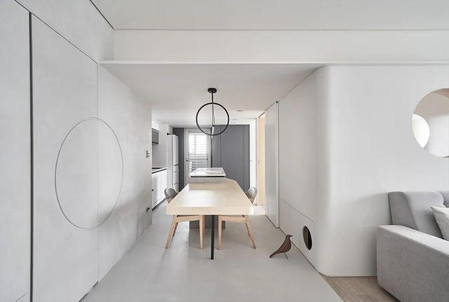 小户型|一家四口人的56㎡新家,小如鼠窝,1㎡都不敢浪费,教科书级装修