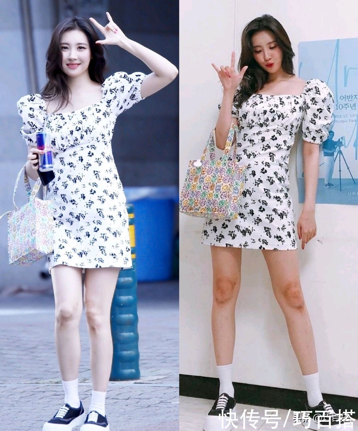 明星们|明星示范碎花裙的时髦穿法，或优雅或甜美或性感，你要的风格都有