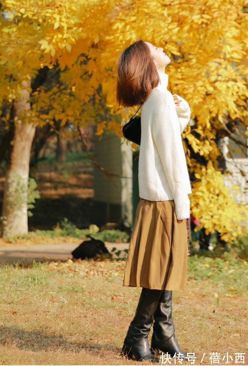 裙装|放弃烂大街的针织衫+牛仔裤吧,今年尝试裙装搭配,体面还优雅