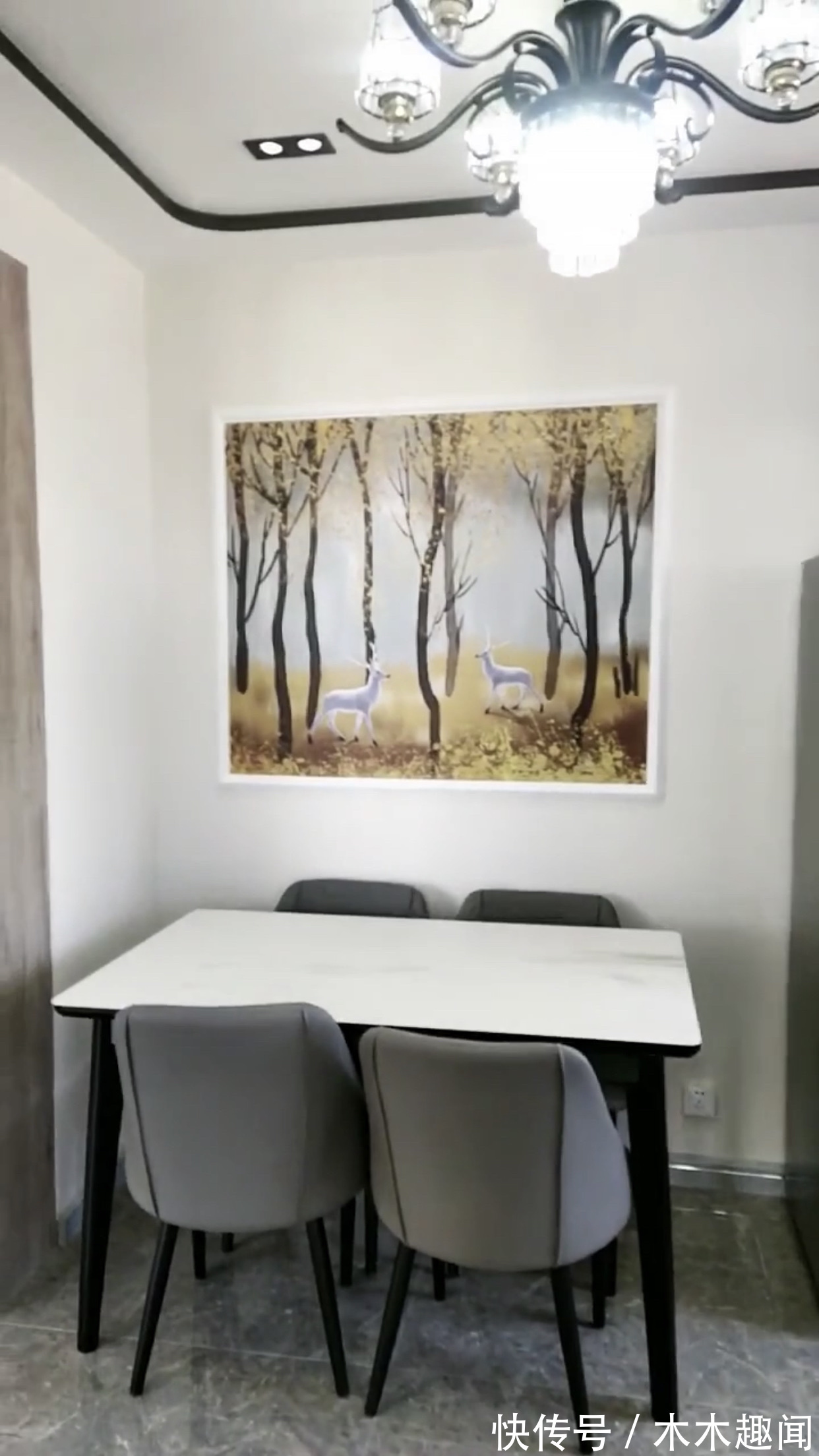 现代风格|102平方新房设计三个卧室,简约时尚现代风格,开放式厨房真显大