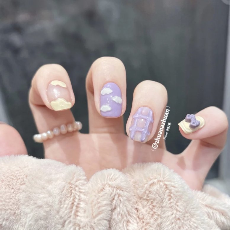 muun|100款Ins爆火的出游美甲,照着做刷爆朋友圈