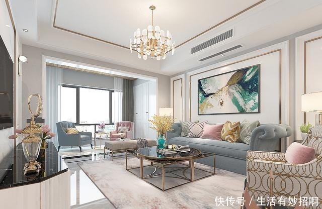 玄关|123平米现代轻奢风格,这应该是所有女性都喜欢的装修了!