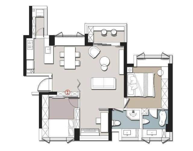 黄铜色|她家130平的新房,满足了我对家的一切期待,全屋干净利落超有品