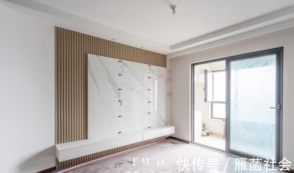 一体柜|决定了,玄关和餐厅就打一体柜,三段式收纳占地不到1㎡,实用