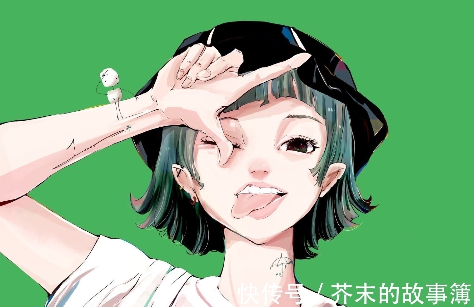 插画师!一眼惊艳的人物角色手绘插画,用来做头像也很nice