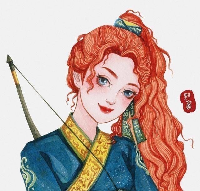 白雪公主|迪士尼公主穿上汉服,艾莎公主超帅气,白雪公主可爱又俏皮