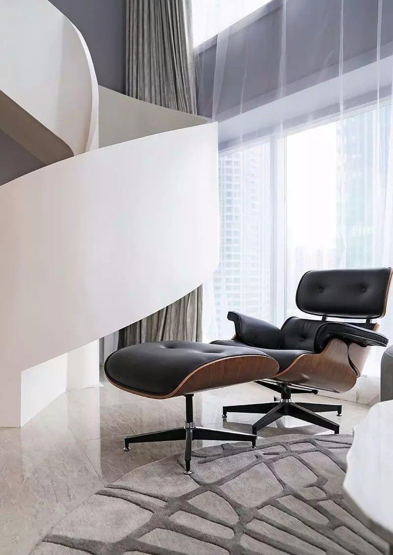 大平层|不足百平的复式空间,通过灵动合理的设计,诠释出别墅般的质感