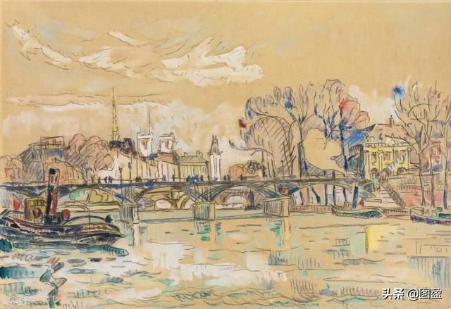 印象派|西尼亚克法国新印象派画家,曾与修拉合作,帮助了印象派的发展