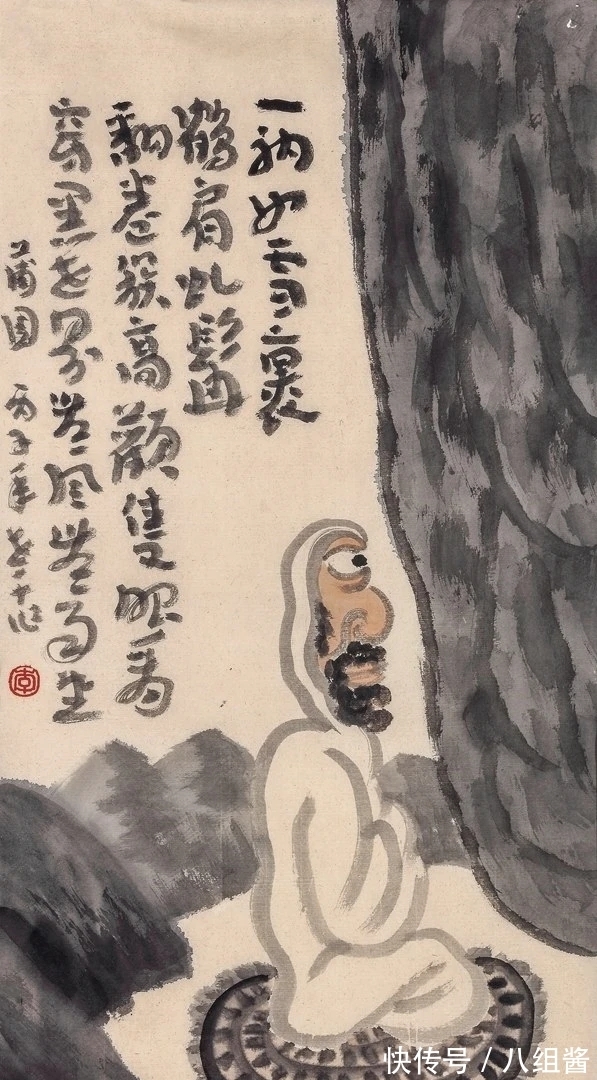 李老$一张画,看出一个画家的高贵品格|李老十写意人物画