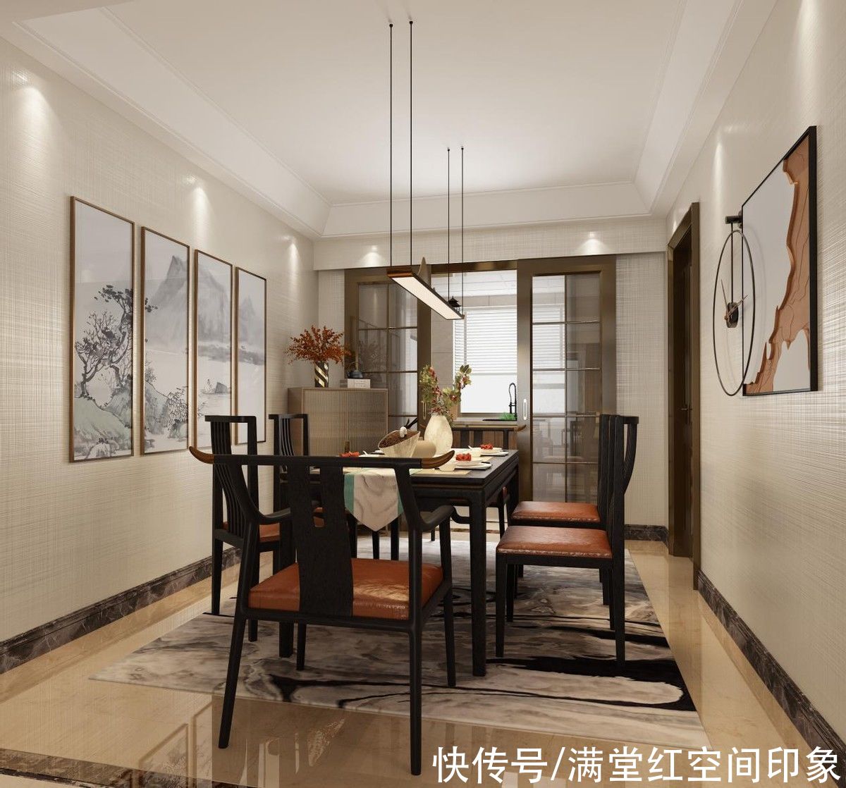 时尚|新中式与当代时尚，营造出优雅舒适环境