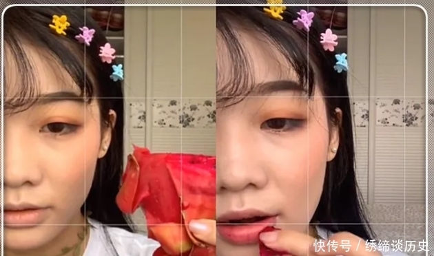 妹妹|“纯天然”口红试色,桑葚,葡萄还可以,看到它:妹妹,交朋友吗?