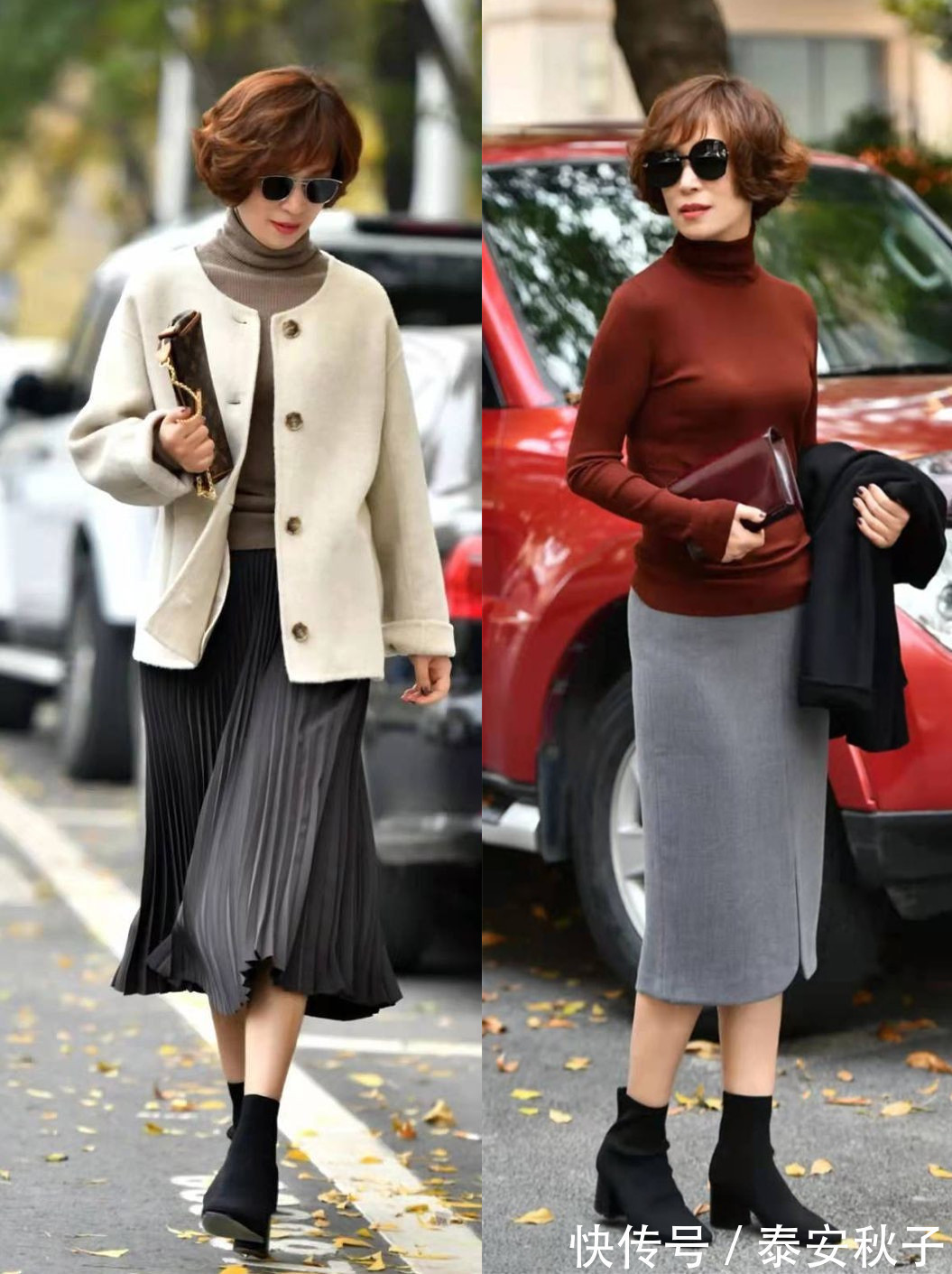 大衣 过了50岁的女人,冬日穿搭要远离紧身裤!很土、更显胖!