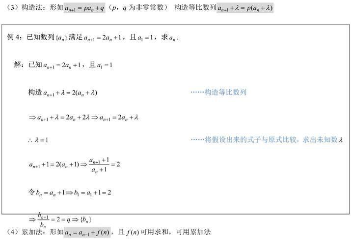 各题型通用答题模板+必背公式