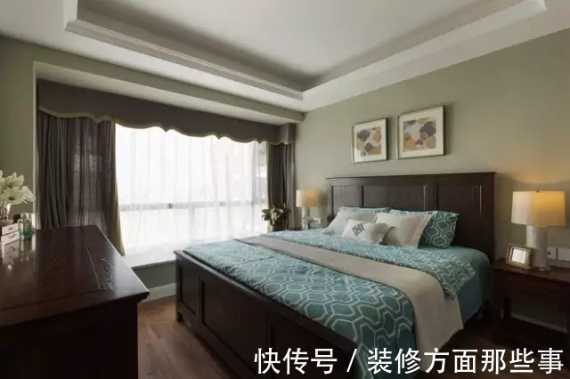 暖风机|101平蓝色美式三居室,自带仙气很有文艺feel有木有