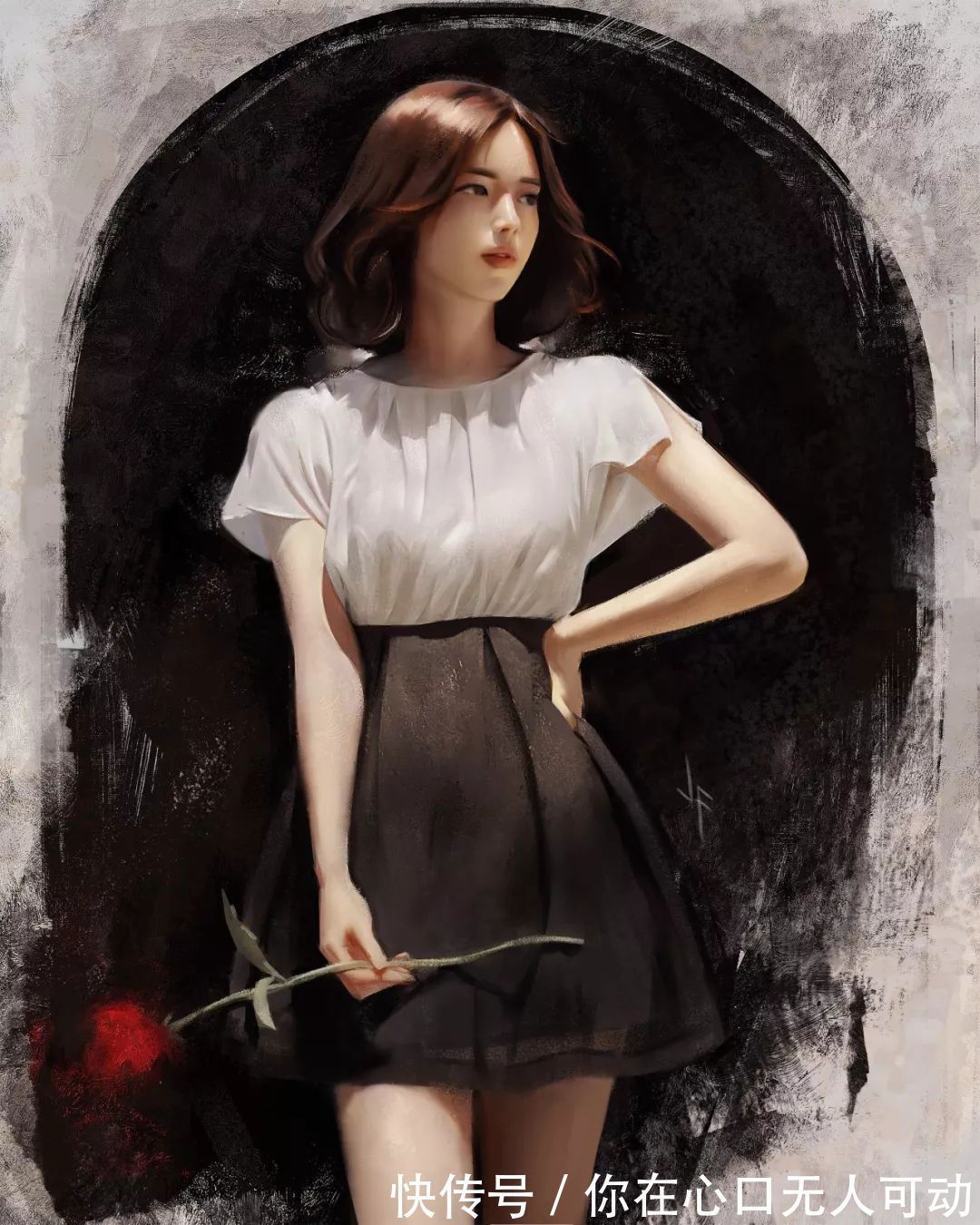 mandy!这三位艺术家的画中女子,楚楚动人,美若天仙