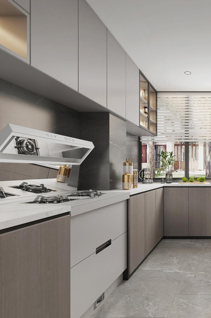 新中式|130㎡+顶楼54㎡的顶复式,没有红木与雕花的新中式,依然美到心底