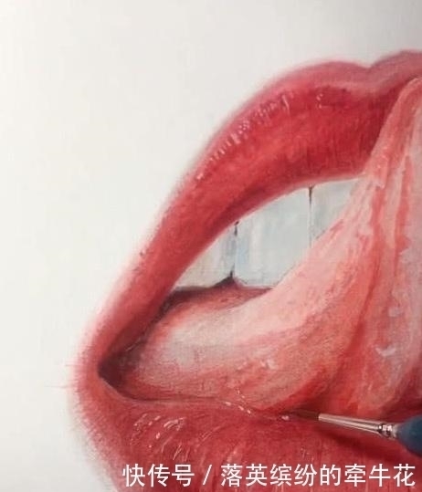 为什么说美术生都是细节狂魔,画舌头都是一般操作,见过画口水吗