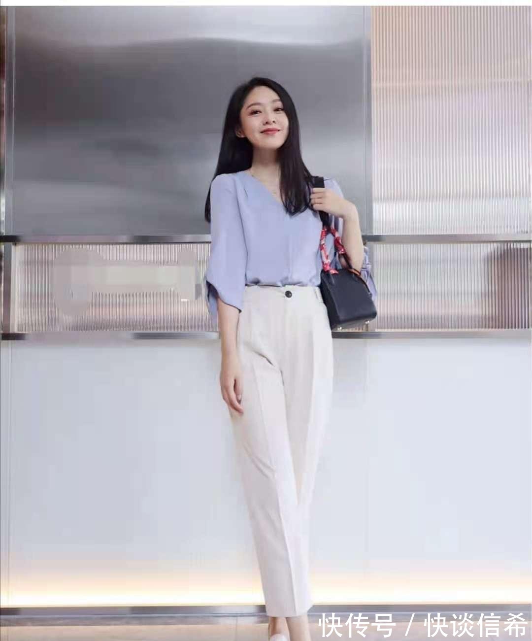 阔腿裤|秋天白裤子怎么搭配衣服和鞋子