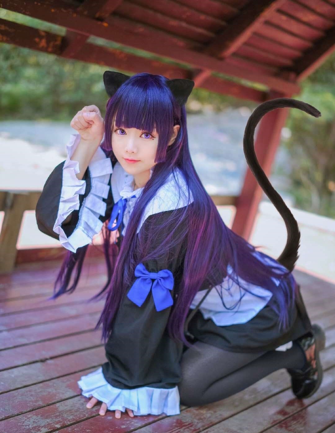 黑猫五更琉璃|黑猫五更琉璃超萌还原,俏皮猫尾绒绒猫耳,两套造型都好可爱啊!