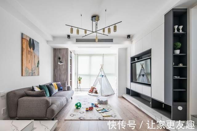装修|110㎡三室现代风格，这样装修简洁大方，省钱美观