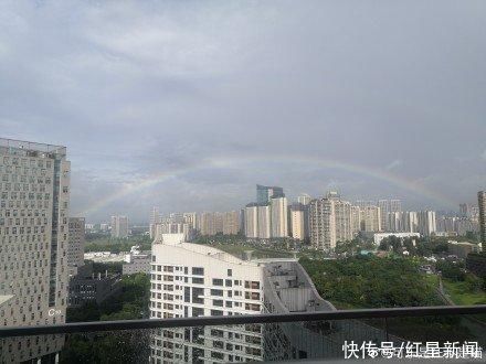 彩虹|雨过天晴！成都现超美彩虹，你看到了吗？