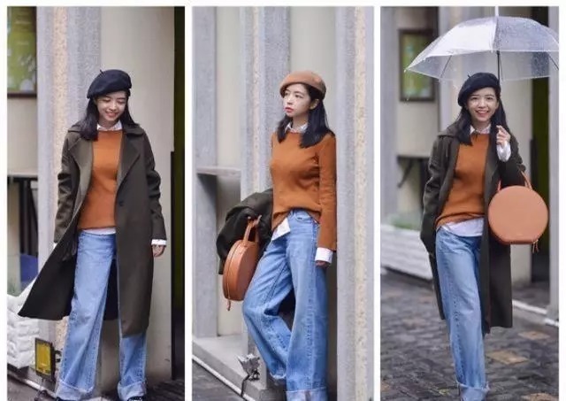 小仙女 大衣搭配针织衫和半身裙,穿出不一样的气质高级感,美出了新高度