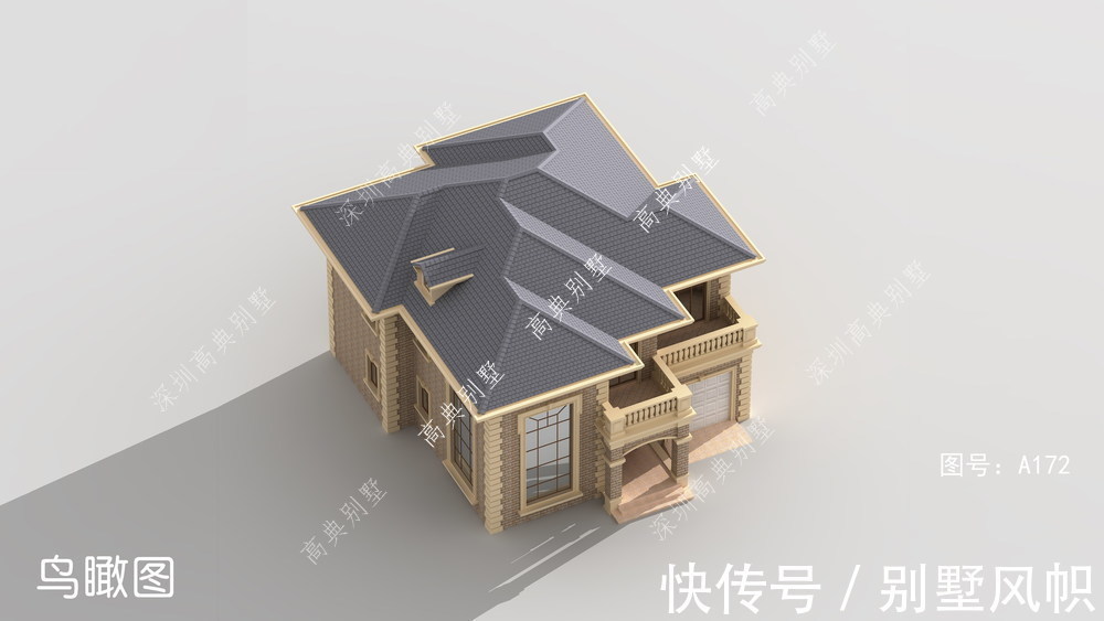 两层|这款简欧两层别墅,时尚前卫,建一栋,是最合适养老。