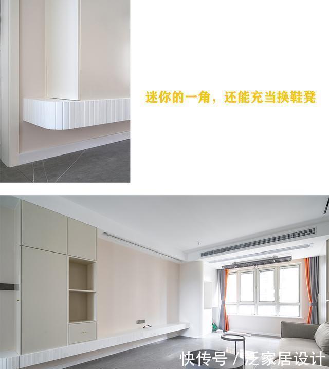 转角|奉劝买了无玄关户型的业主,入户门边做90°转角柜,满足一家收纳