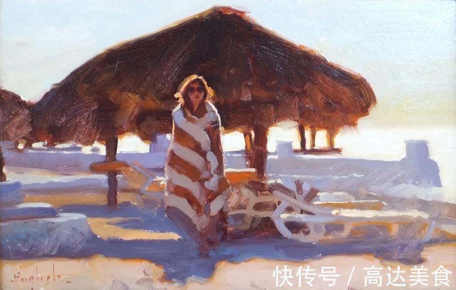 印象派@迷人的光影迷人的你,这样的油画太有感染力