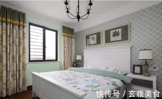 小灵儿|140平美式风格，客厅色彩搭配突破传统，优雅温馨又别具一格