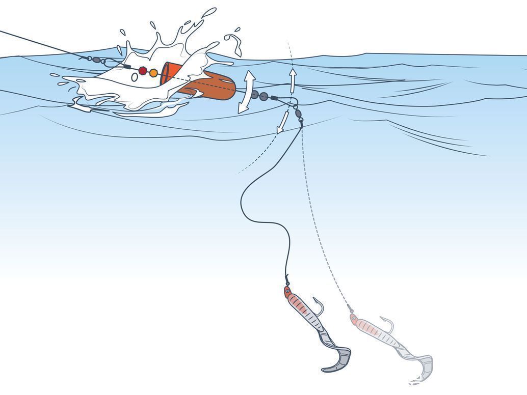 软木|美国用的拨水钓组和中国浮漂钓结合更加好