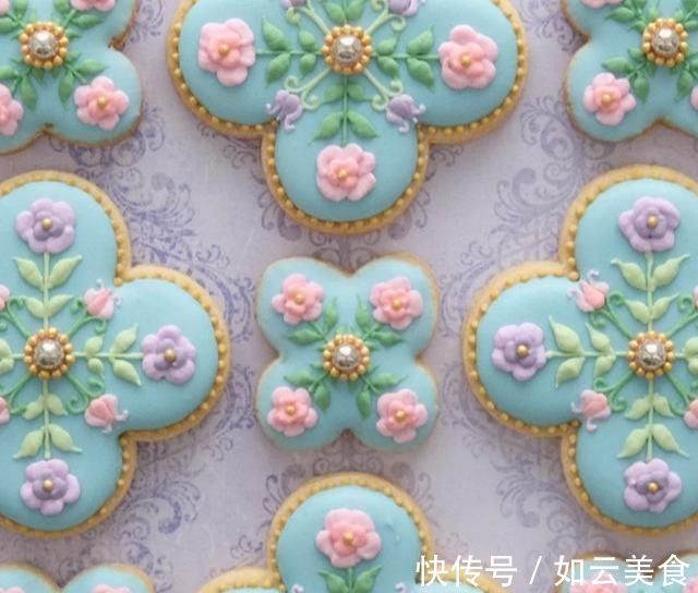 糖霜饼干|一双巧手，做出童话般的翻糖饼干，看完你会舍不得吃网友称太美